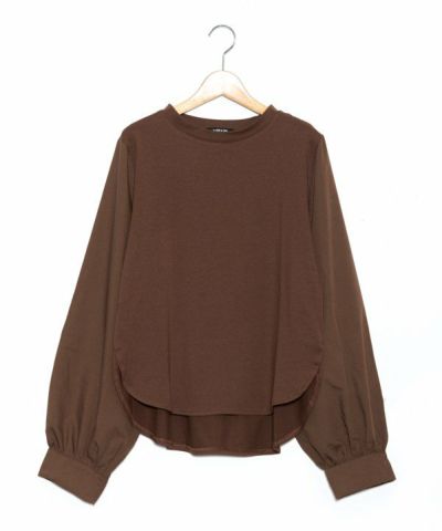 袖からのぞく異素材ロンＴ