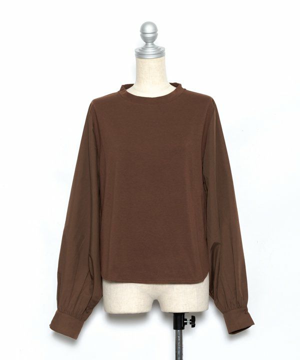 袖からのぞく異素材ロンT | AS KNOW AS オンラインショップ
