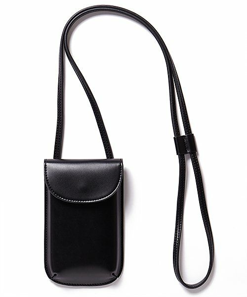 マーノグッズ　黒　マイクロショルダー　スマホショルダー MANIUNO SEQUENCE スマホショルダーストラップ 商品｜THE BAGMANIA