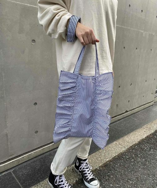フリルストライプBAG | AS KNOW AS オンラインショップ