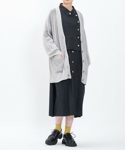メッシュでＶカーディガン