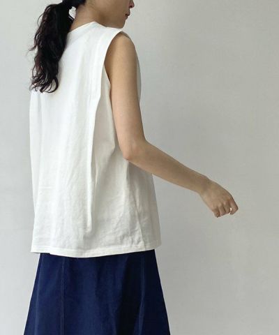 なで肩 肩タックノースリT | AS KNOW AS オンラインショップ