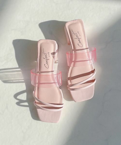 新品メゾピアノ★ピンク サンダル 19.0 ECCO Sculpted LX 35 ウィメンズ ヌバックヒールサンダル | ピンク