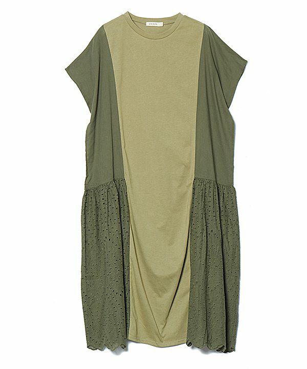 トップス sab 接触冷感】ギャザーネックフレンチスリーブTシャツ LE SOUK HOLIDAY