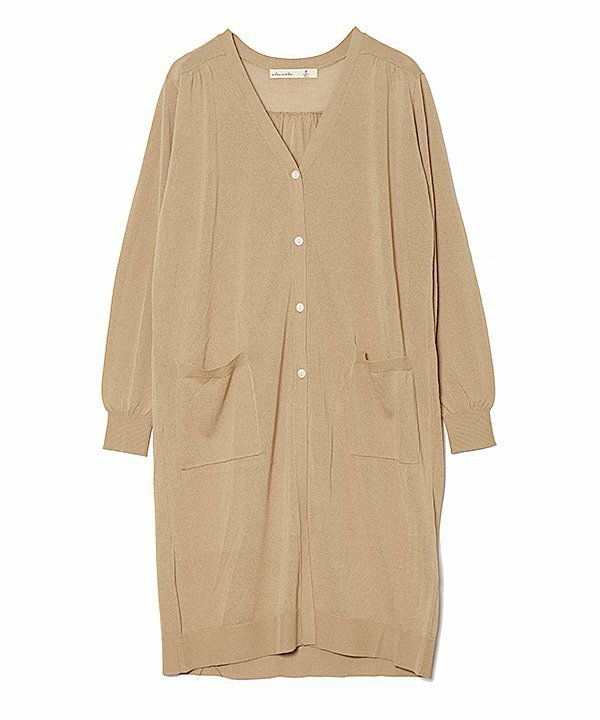 洗えるギャザロングカーデ | AS KNOW AS オンラインショップ