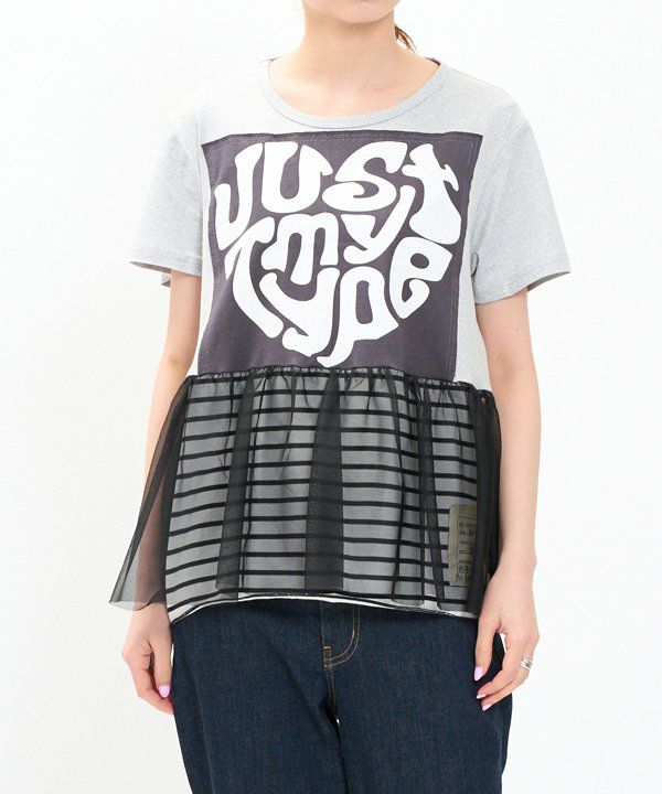 YuumiARIA リメイクTシャツ　チュール　１点もの　パーティー YuumiARIA リメイクTシャツチュール1点ものパーティー