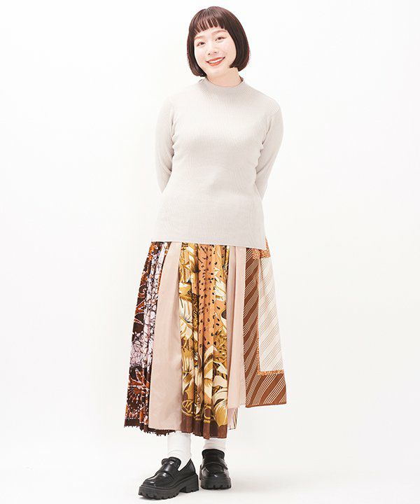 【新品・未使用】VICKY　ビッキー　スカート　スカーフ柄 BPF01_231_2311-51069_2400?$