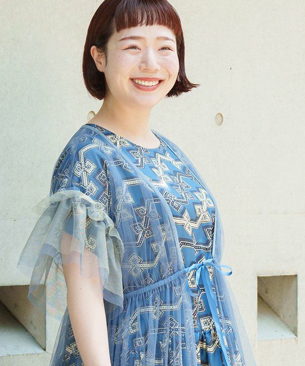 チュールがああああああ！！ JIMMY CHOO（ジミーチュー）パンプス 紺 サイズ:EU37(23.5cm位