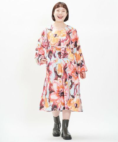 【お値下げ】AS KNOW AS olaca 花刺繍コート 中古・古着通販】As know as olaca (アズノウアズ オオラカ