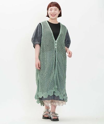 ハンドクロシェでベスト | AS KNOW AS オンラインショップ