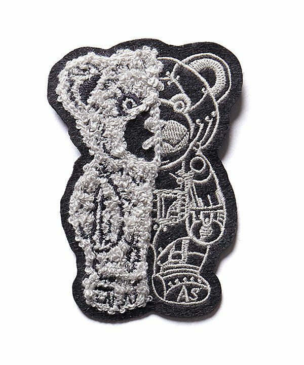 アンテーク♡アメリカ購入♡ベア刺繍額 Braw 立体刺繍ブローチ 