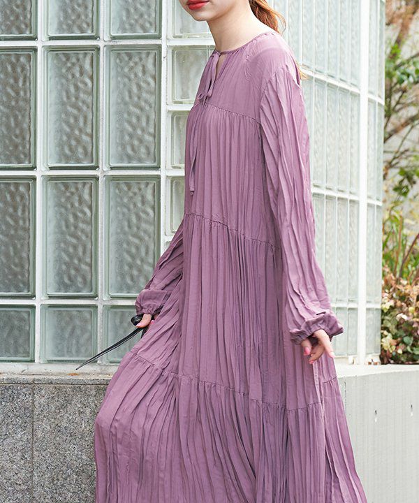 しゃらりプリーツOP | AS KNOW AS オンラインショップ