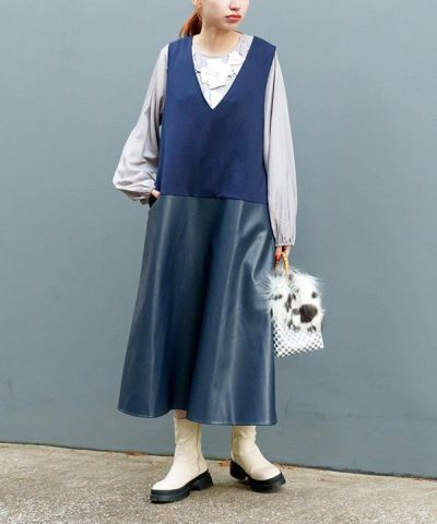合皮とやさしさジャンスカ