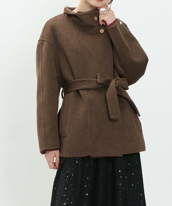 as know as olaca ボアライナー付モッズコート　ブラック　15号 アウター | アズノゥアズ レディース服のファッション通販サイト