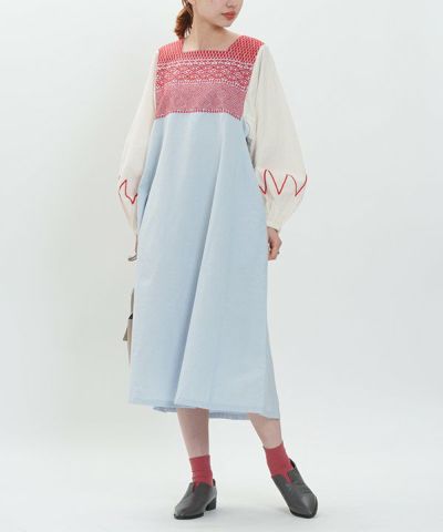 キカ刺繍とバイカラーＯＰ