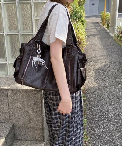 Ｗジップショルダートート