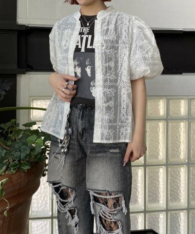 シカクを繋いでパフ袖ＢＬ