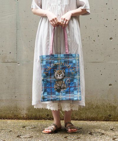 Matsuo Miyuki Embroidered Drawstring bag L Pepper