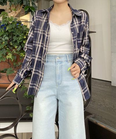 おっきめテェックシャツ