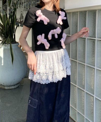 プラスな上からレース
