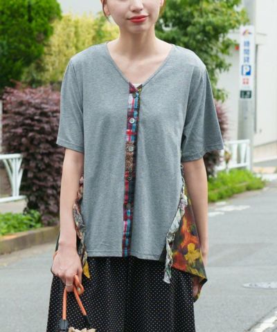 三種の柄でカットトップス