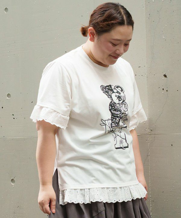 【大人可愛い♪】HERMES 「ロイの命令」Tシャツ HERMES エルメス Tシャツ レディース 34サイズ コットン