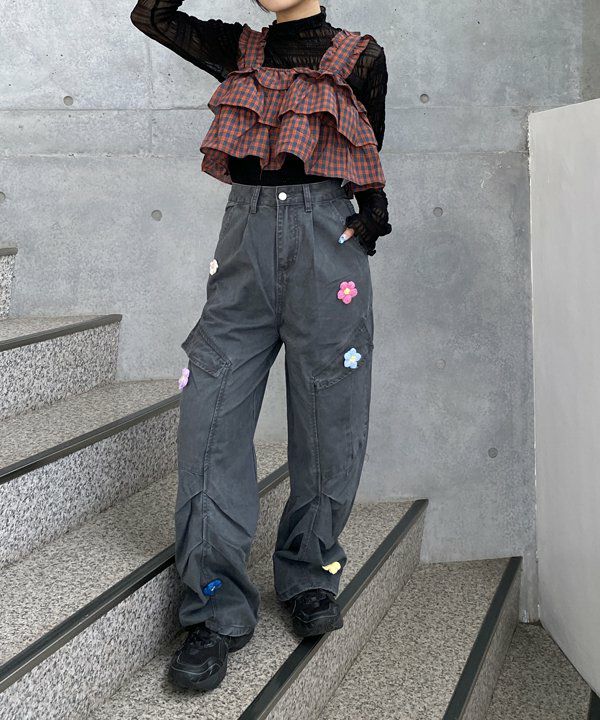 パンツ ponka g)/グラム CHINO CLOTH POKKA PANTS（チノクロスポッカパンツ