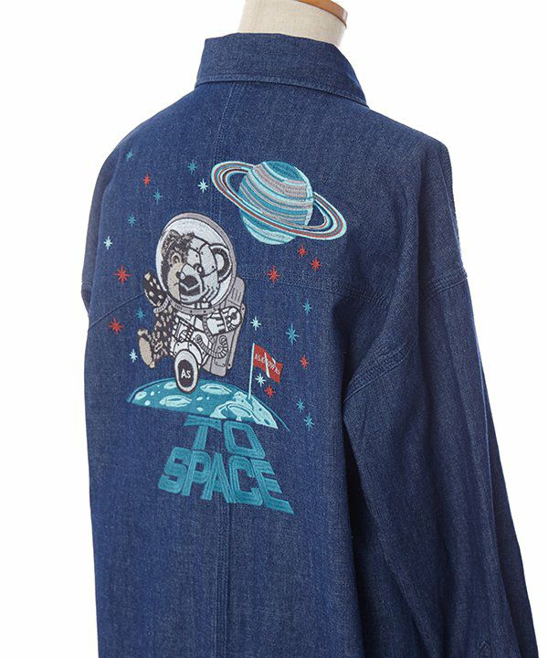 宇宙げた 宇宙ベアロイドデニムSH | AS KNOW AS オンラインショップ