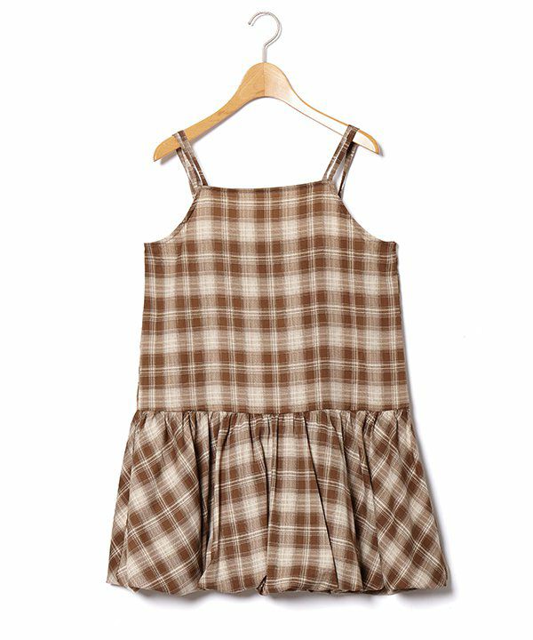 ちゃみ32TRUBEフリル付きバルーンP(NV)・（BK) AZUL BY MOUSSY | 【PLUS】フリルバルーンキャミワンピース