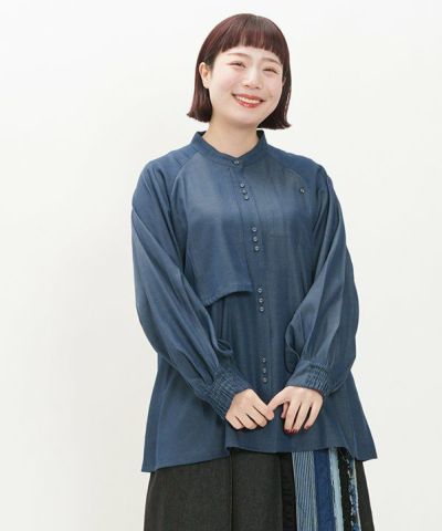 【一点・MOCAのおかーたんページ】茄子紺＊リブ袖口かっぽう着ワンピ 楽天市場】【期間限定！クーポン利用で30％OFF】＼美シルエット