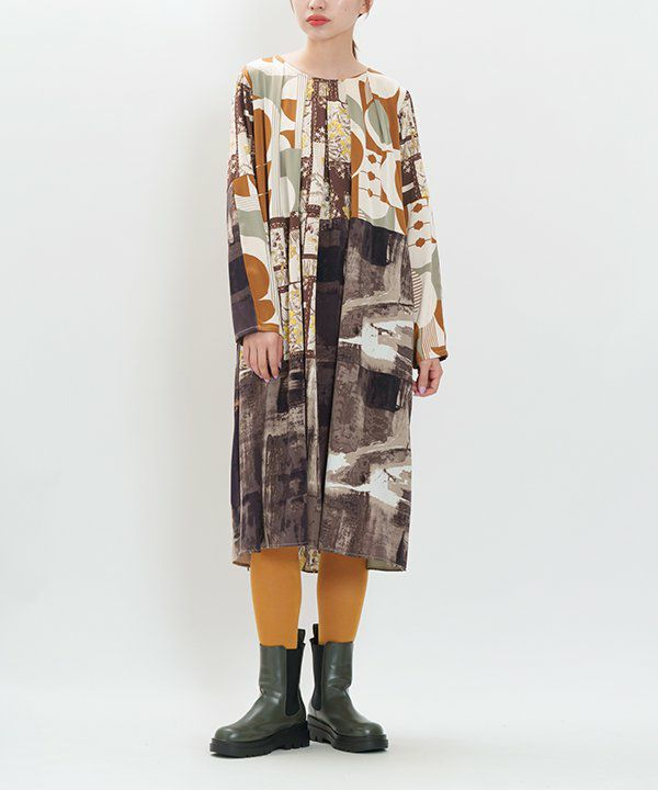 親戚3プリントタックOP | AS KNOW AS オンラインショップ