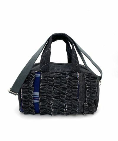 デニムパッチ横長ボストン | AS KNOW AS オンラインショップ