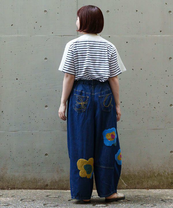 wunderlungお花デニム 1-2y wunderlungお花デニム 1-2y wunderlungお花デニム 1-2y wunderlungお花