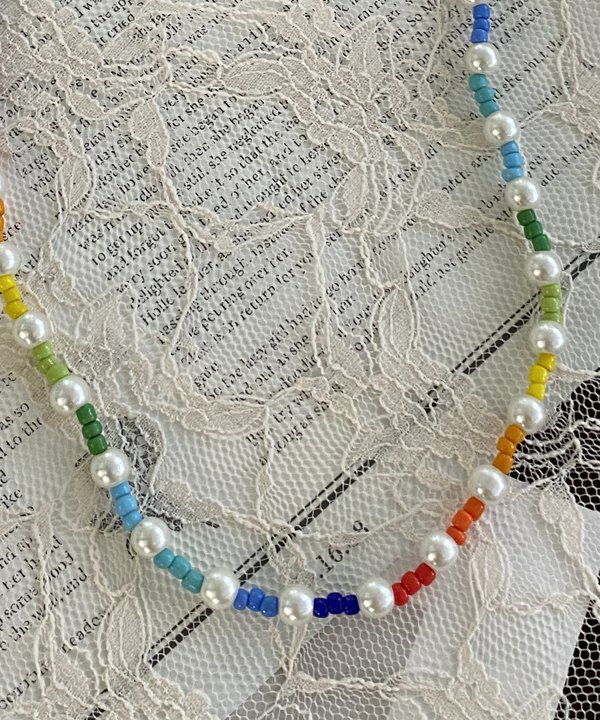 カラービーズネックレス | AS KNOW AS オンラインショップ