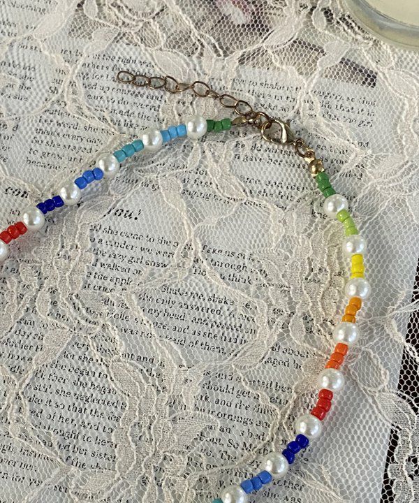 カラービーズネックレス | AS KNOW AS オンラインショップ