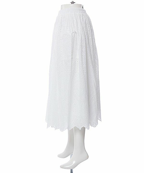 新品タグ付き❤️人気⭐️2025新作XXS ホワイトANEWスカート ロングサーキュラースカート≪洗濯機で洗える≫ （ミニ・ひざ丈