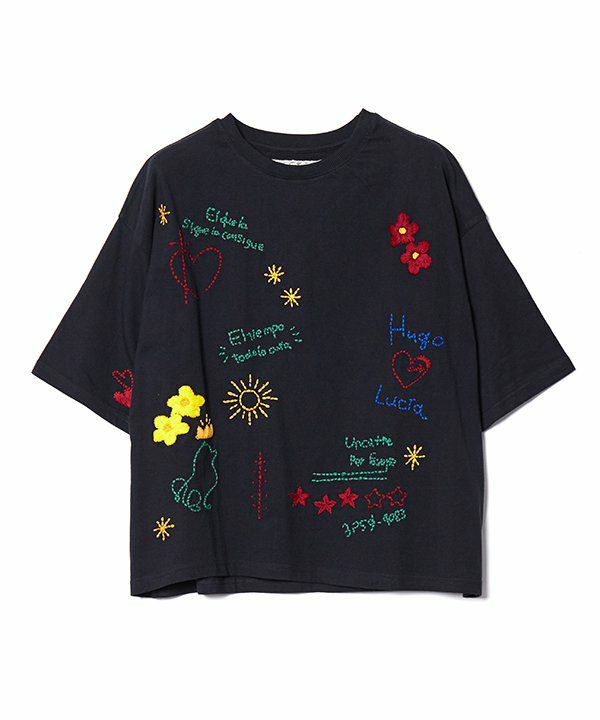 手刺繍を着るTシャツ | AS KNOW AS オンラインショップ