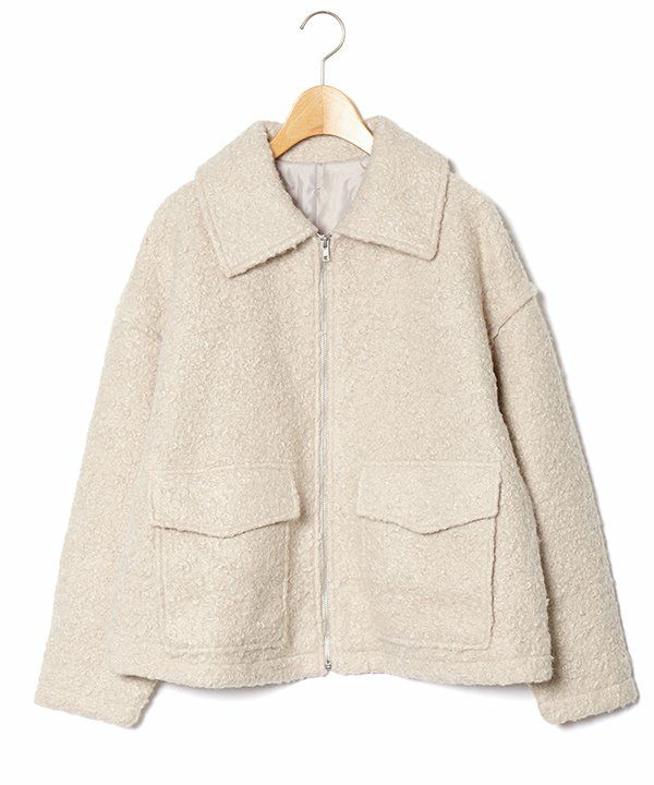 ア*ン様 新品タグ付き自宅保管 33℃ ボア素材切り返しジップブルゾン WポケZIPブルゾン | AS KNOW AS オンラインショップ