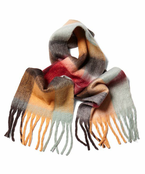 ぴーちゃん‼️ 入手困難‼️ 一点物☆マフラー作家物　百貨店 FウールCHKマフラー | AS KNOW AS オンラインショップ